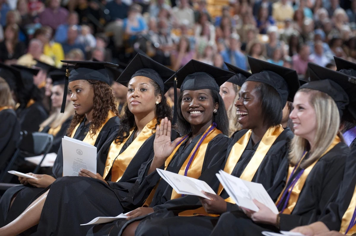 Students learning together on a university campus